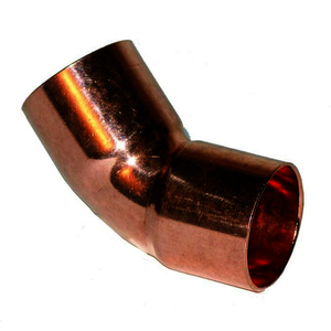 Curva de cobre de 45º H-H de 1/4"
